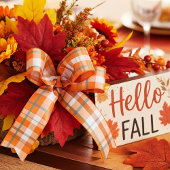 Herfst geruit lint