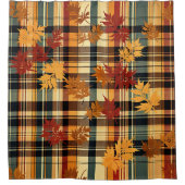 Herfst geruite douchegordijn (Voorkant)