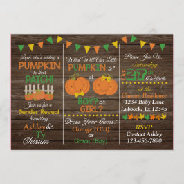 Herfst Geslacht onthullen Uitnodiging