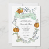 Herfst geslachtsneutrale babyshower uitnodigingen (Voorkant)