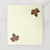 Herfst Gevouwen Plaats Kaarten (Buitenkant ongevouwen)