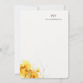 Herfst Ginkgo Biloba Krans bruiloft uitnodiging (Achterkant)