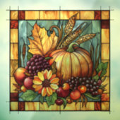 Herfst Glas in lood Art Window Cling Raamsticker (Vel 3)