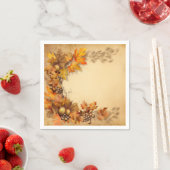 Herfst Glimmer: kransoogst Servet (Insitu)