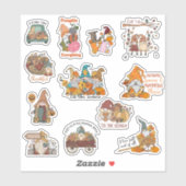 Herfst Gnomen Sticker Pack (Vel)