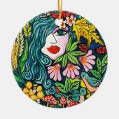 HERFST GODDESS KERAMISCH ORNAMENT (Voorkant)