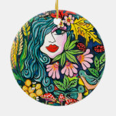 HERFST GODDESS KERAMISCH ORNAMENT (Achterkant)