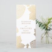 Herfst Gold laat witte trouwprogramma's achter Programma (Staand voorkant)