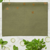 Herfst Gold Leaves Pattern Theedoek (Gevouwen)