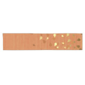 Herfst Gold Leaves/Pinecone Pattern Korte Tafelloper (Horizontaal)
