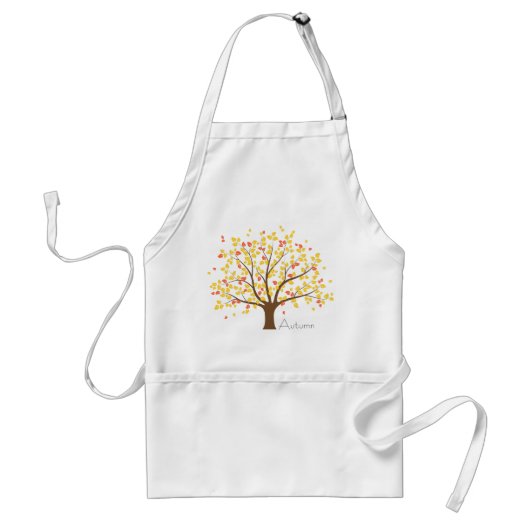 Herfst Gold Tree Standaard Schort (Voorkant)