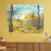Herfst golden in een eikenbos canvas afdruk (Insitu (Woonkamer))
