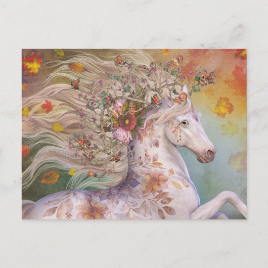 Herfst Goud Briefkaart (Voorkant)