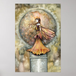 Herfst Goud Fee Poster Print door Molly Harrison