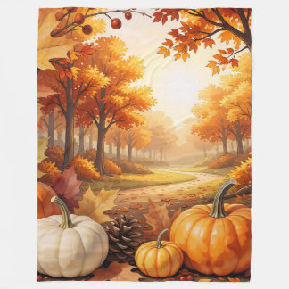 Herfst Gouden Trendy Thanksgiving Collectie Fleece Deken