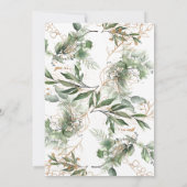 Herfst goudflessen Eucalyptus Elegant Circles Kaart (Achterkant)