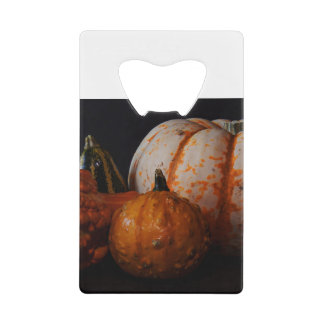 Herfst Gourds en Pumpkin Kredietkaart Flessenopener