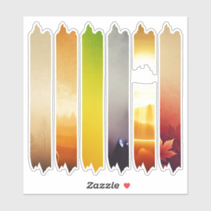 Herfst Gradient Washi Tape Planner Stickers