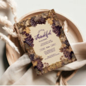 Herfst Grapevine Thanksgiving Viering Kaart