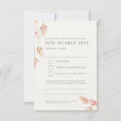 Herfst grasbessen trouwantwoord RSVP (Achterkant)