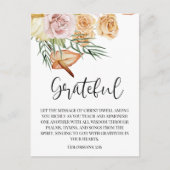 Herfst Grateful Happy Thanksgiving Ansichtkaart Briefkaart (Voorkant)