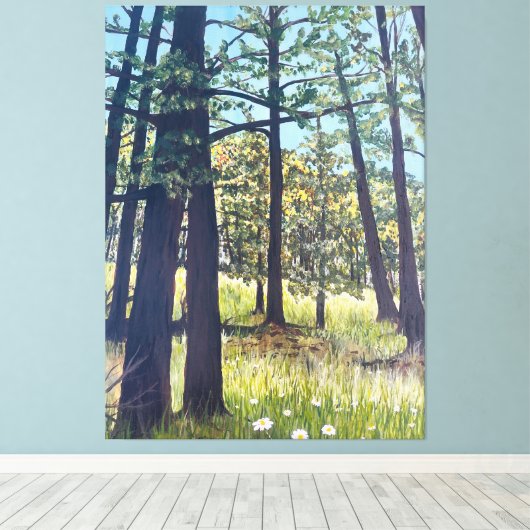 Herfst Greer Forest Canvas Afdruk (Insitu (Houten vloer))