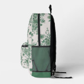 Herfst  Groene Botanicals Custom Name Bedrukte Rugzak (Rechts)