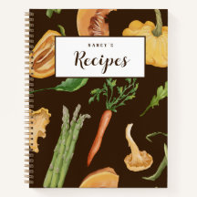 Herfst Groenten Custom Recept Journal - Bruin