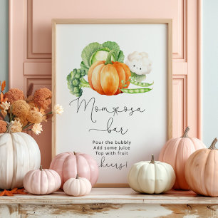 Herfst Groenten lokaal geteeld Pompoen mom-osa bar Poster