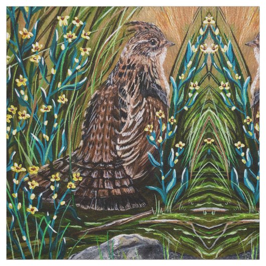 Herfst Grouse Stof (Swatch)