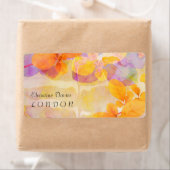 Herfst grunge bladeren etiket (Insitu)