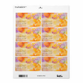 Herfst grunge bladeren etiket (Full Sheet)