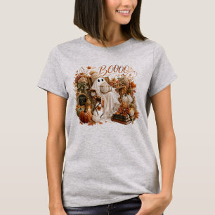 Herfst Halloween Geest Lief Boe T-shirt