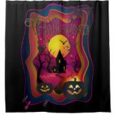 Herfst Halloween Party "trick or treat" grappig Douchegordijn (Voorkant)