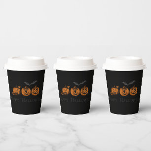 Herfst-/Halloween-/pompoenpapierbekertjes Papieren Bekers