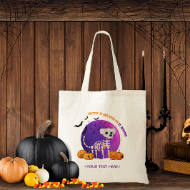 Herfst Halloween Spooky Trick or treat Canvas tas