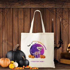 Herfst Halloween Spooky Trick or treat Canvas tas