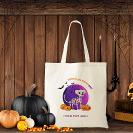 Herfst Halloween Spooky Trick or treat Canvas tas