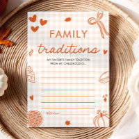 Herfst Hand Getekend Baby Shower Familie Tradities