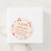 Herfst Hand getekend een beetje Cutie Pie Baby sho Bedankjes Labels (In situ)