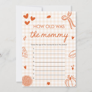 Herfst hand getekend hoe oud was het mama spel kaart