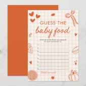 Herfst Hand getrokken Baby shower Raad het Baby-vo Kaart (Voorkant / Achterkant)