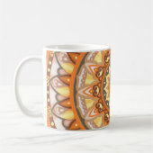 Herfst Harmonie Mandala Gezellig Herfstbladeren Pa Koffiemok (Links)