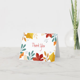 Herfst Hartelijk dank Bedankkaart
