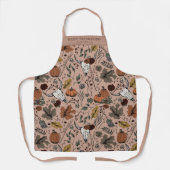 Herfst Harvest and Horns Thanksgiving Roos Schort (Voorkant)