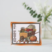 Herfst Harvest Blessings Briefkaart (Staand voorkant)