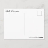 Herfst Harvest Briefkaart (Achterkant)