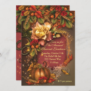herfst Harvest Celebration Invitations Kaart