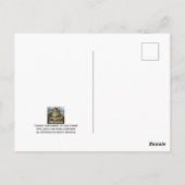 Herfst Harvest Corn Red Fox Raccoon Waterverf Art Briefkaart (Achterkant)