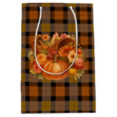 Herfst Harvest Cornucopia Medium Cadeauzakje (Voorkant)